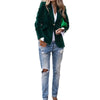 Velvet Lapel Casual Suit Business Fashion Slim Single-breast