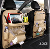 PU Leather Car Storage Bag Multifunction Seat Back Tray Hang