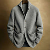 Men's Knitted Cardigan Fashion Casual Pocket Button Jacket L