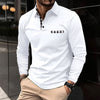 Casual Plaid Splicing Lapel Polo Shirt Fashion Solid Color L