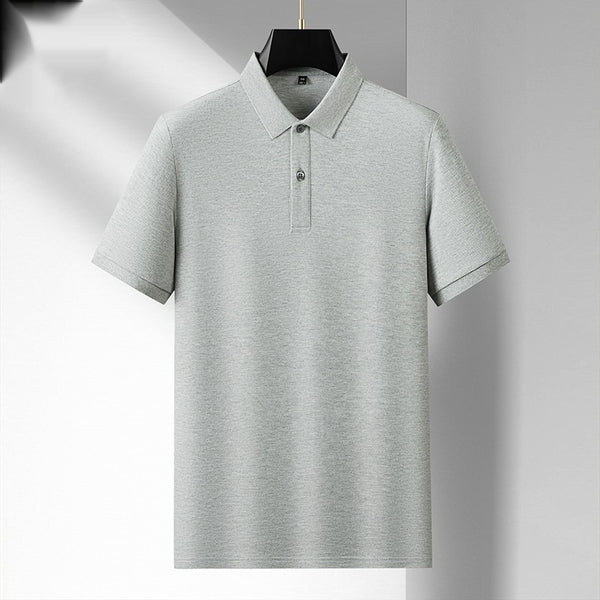 Cotton Mercerized Mens Polo Shirt High-End Feel Pure Cotton