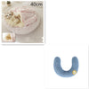 2 In 1 Dog And Cat Bed Pet Winter Bed Round Plush Warm Bed H