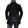 Men's Jacket Winter Stand Collar Button-up Coat Casual Blaze