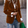 Velvet Lapel Casual Suit Business Fashion Slim Single-breast