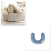 2 In 1 Dog And Cat Bed Pet Winter Bed Round Plush Warm Bed H