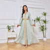 Scratch-printed Gold-stamped Fashionable Ethnic-style Dress