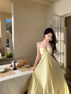 Ins Pleated Sleeveless Sling Dress Hollow High Waist Halter