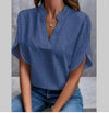 Summer Short-sleeved Chiffon Shirt New V-neck Shirt Women's