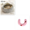 2 In 1 Dog And Cat Bed Pet Winter Bed Round Plush Warm Bed H