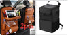 PU Leather Car Storage Bag Multifunction Seat Back Tray Hang