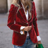 Velvet Lapel Casual Suit Business Fashion Slim Single-breast