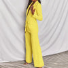 2pcs Casual Suit Lapel Button-down Blazer Jacket And Straigh