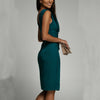 Summer V-neck Sleeveless Split Dress Fashion Slim High Waist