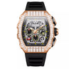 Men's Luxury Square Diamond Watch With Star Pattern | Buy On