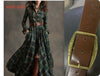 Ins Plaid Print Long-Sleeved Dress Fashion Pockets Collared