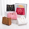 Mini Chain Shoulder Bags Rhombus Sewing Small Square Bags Fo