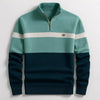 Business Stand-collar Knitwear Half-zip Long-sleeve T-shirt