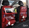 PU Leather Car Storage Bag Multifunction Seat Back Tray Hang