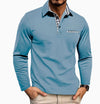 Casual Plaid Splicing Lapel Polo Shirt Fashion Solid Color L
