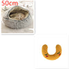 2 In 1 Dog And Cat Bed Pet Winter Bed Round Plush Warm Bed H