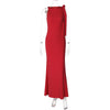 One-shoulder Ribbon Long Dress Ins Fashion Slim Sleeveless D