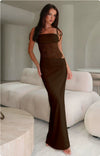 Y2K Lace Suspender Dress Fashion Sexy Lace Long Dresses Part