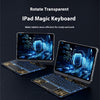 360 Swivel Keyboard Clear Case For IPad Smart Trackpad Bluet