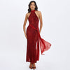Women's New Halterneck Flowy Split Dress | Buy Online Best P