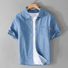 Summer Men's Cotton Short-Sleeve Denim Shirt | Buy Online Be