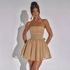 Tube Top Lace Dress With Back Bow-knot Summer Fashion Temper
