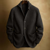 Men's Knitted Cardigan Fashion Casual Pocket Button Jacket L
