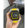 Cylindrical Mens Watch With Luminous Quartz Movementnon-wris