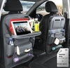 PU Leather Car Storage Bag Multifunction Seat Back Tray Hang