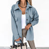 Lapel Jacket Fashion Casual Single-Breasted Coat With Belt S