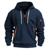 Dropped Shoulder Hooded Sweatshirt Men's Women's Plus Size L