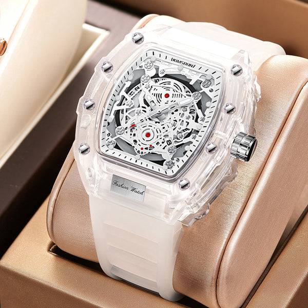 Wholesale Fashionable Transparent Mens Watches Waterproof Ti