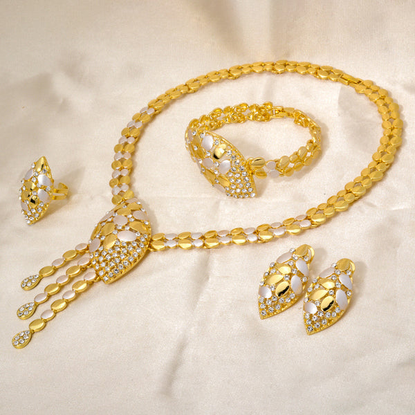 Dazzling Starry Night Cheetah Gemstone Necklace | Buy Online