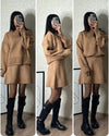 Sweater Skirt Sets For Women 2 Pieces Knit Casual Versatile