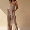 Loose Tube-top Jumpsuit Ins Fashion Backless Wide Leg Long P