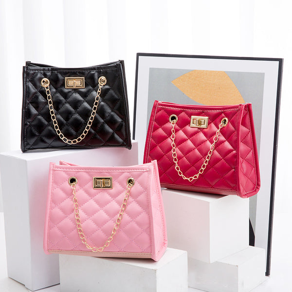 Mini Chain Shoulder Bags Rhombus Sewing Small Square Bags Fo