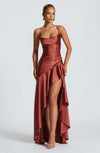 Women's Backless Ruffles Irregular Dress Summer Fashion Even