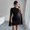 Women's Sexy Elegant Evening Party Dresses Round Neck Pit St