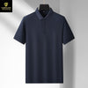 Cotton Mercerized Mens Polo Shirt High-End Feel Pure Cotton