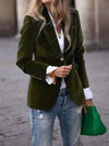 Velvet Lapel Casual Suit Business Fashion Slim Single-breast