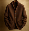 Men's Knitted Cardigan Fashion Casual Pocket Button Jacket L