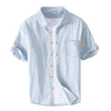 Summer Men's Cotton Short-Sleeve Denim Shirt | Buy Online Be