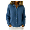 Casual Fashion Button Knitted Lapel Sweater For Women Long S