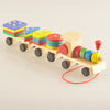 Wooden Train Three-section Tractor Toy Children's Intelligen