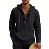 Linen Breathable Casual Mens Long-Sleeve Hooded Shirt | Buy