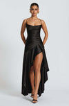 Women's Backless Ruffles Irregular Dress Summer Fashion Even